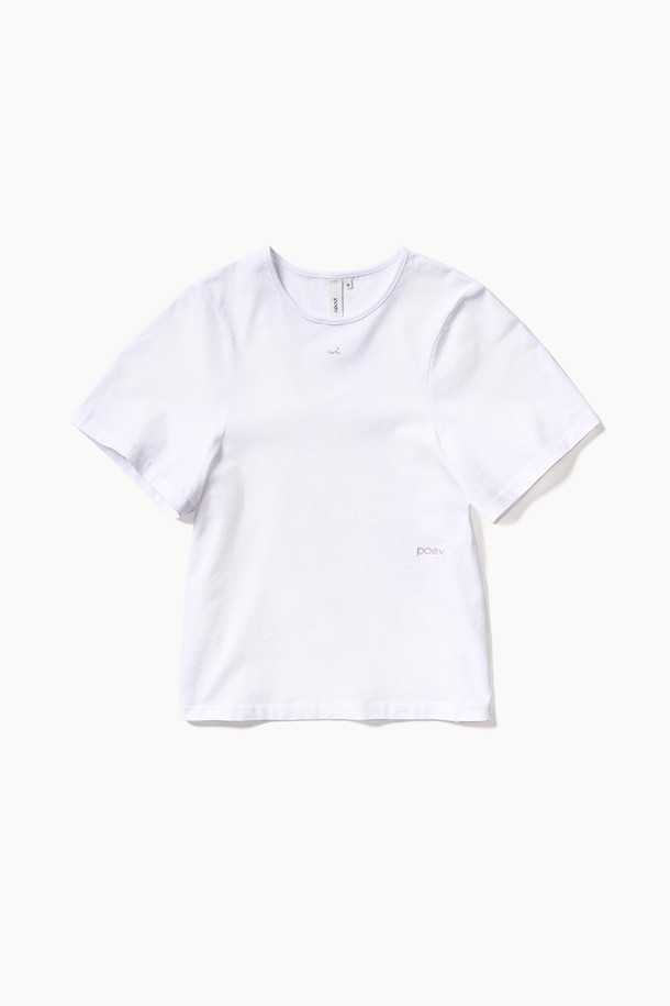 POEV - 반소매 티셔츠 - Poev Arched T-Shirt - White