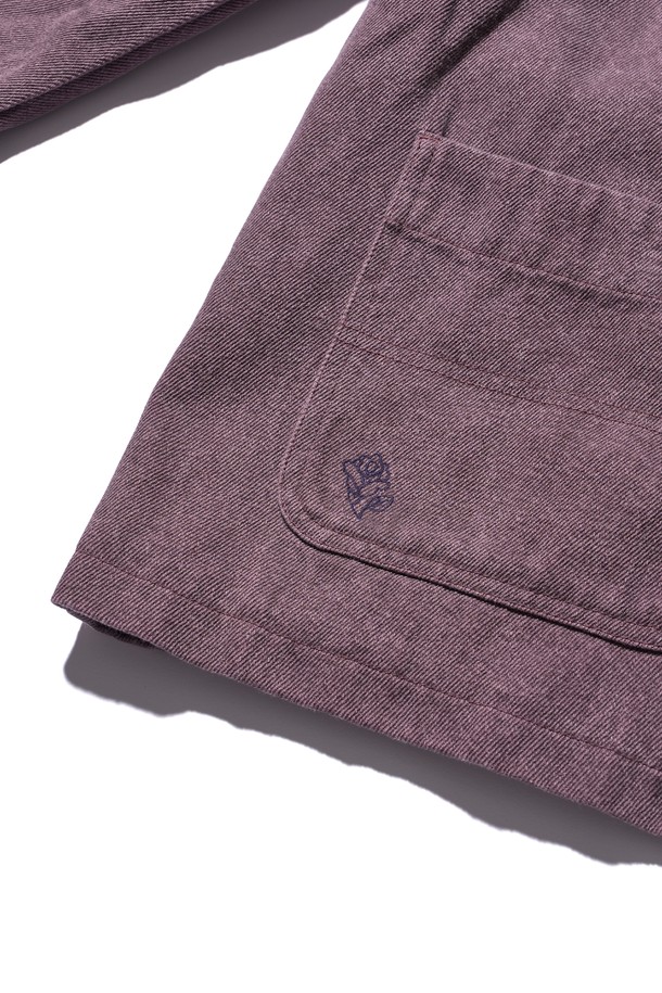 POEV - 자켓 - Round Pocket Work Jacket - Dusty Purple