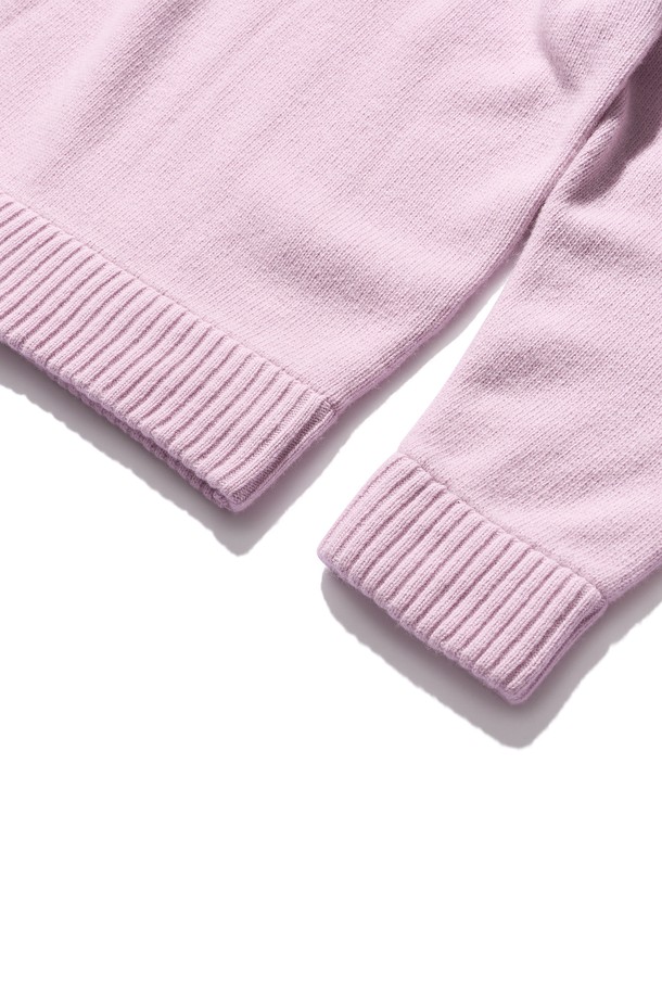 POEV - 스웨터 - 90’s V-neck Cashmere Knit - Light Pink