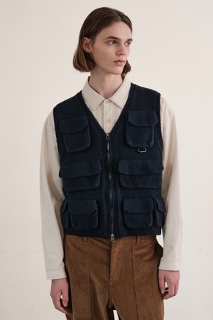 브라이튼 니트 베스트 (NAVY)