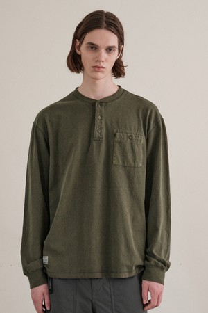 더블린 헨리넥 긴팔티 (KHAKI)