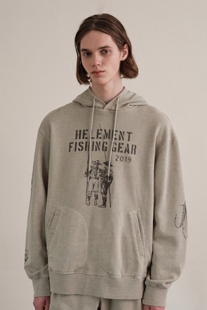 [힐리먼트] 로렌 그래픽 자수 후드티 (BEIGE)_BEIGE-a