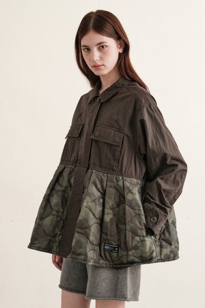 [힐리먼트] 여성 오페라 패딩 자켓 (D/KHAKI)_KHAKI-a