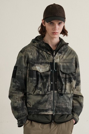 리버 디테쳐블 패딩 자켓 (KHAKI)