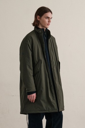 [힐리먼트] 폴리 필드 패딩 야상 (KHAKI)_KHAKI-a