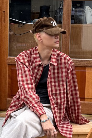 73 코듀로이 볼캡 (BROWN)