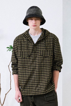 어반 플레이드 아노락 (KHAKI)