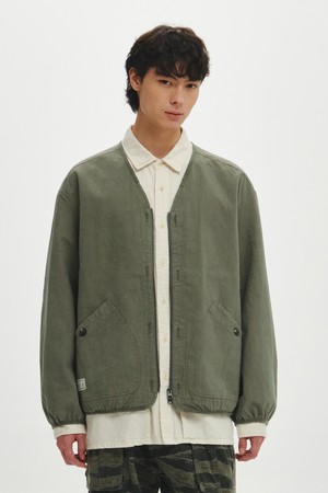 워시드 릿지 자켓 (KHAKI)