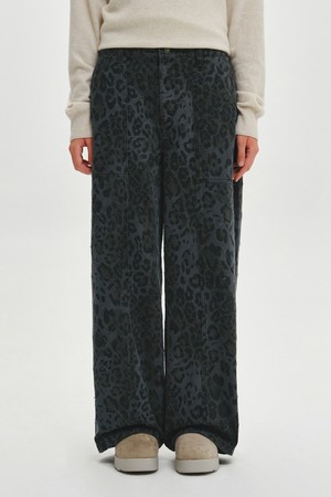 여성 레오파드 와이드 팬츠 (LEOPARD)