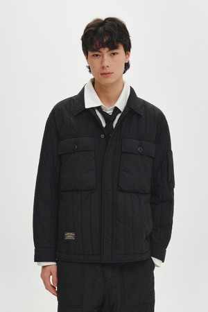 테크 웜 패딩 셔켓 (BLACK)