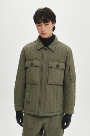 테크 웜 패딩 셔켓 (OLIVE)