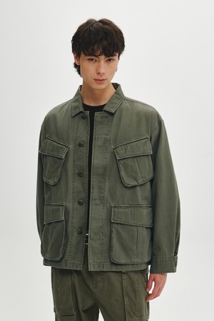 퍼티그 코튼 자켓 (OLIVE)