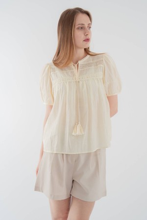 String lace blous_Beige