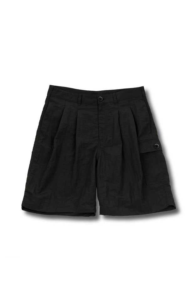 MUDSALT - 캐주얼팬츠 - NYLON BERMUDA PANTS BLACK