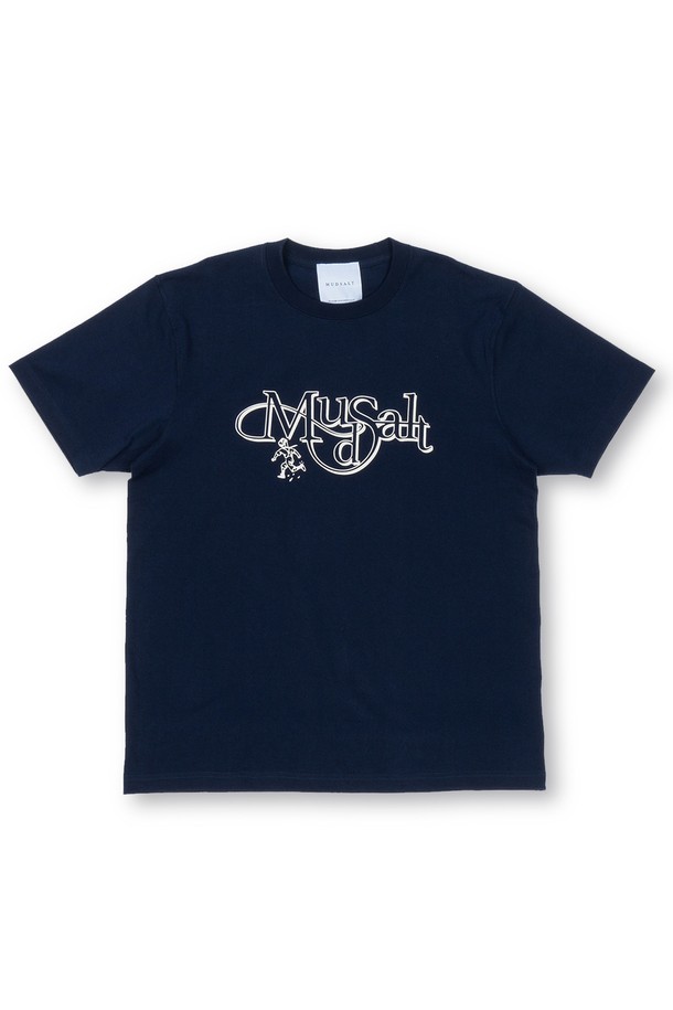 MUDSALT - 반팔티셔츠 - MUDDY PUDDLE HALF T-SHIRTS NAVY