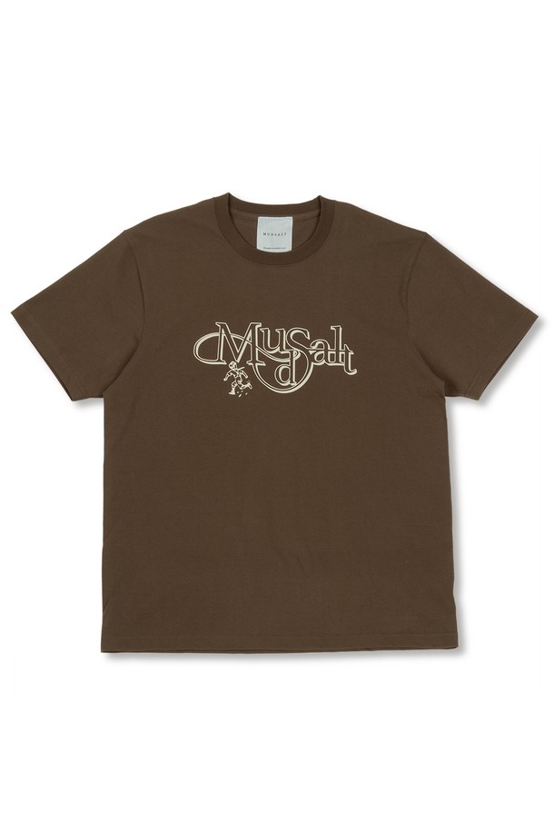 MUDSALT - 반팔티셔츠 - MUDDY PUDDLE HALF T-SHIRTS BROWN