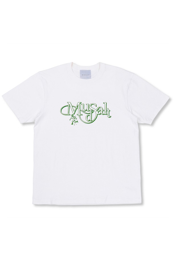 MUDSALT - 반팔티셔츠 - MUDDY PUDDLE HALF T-SHIRTS WHITE