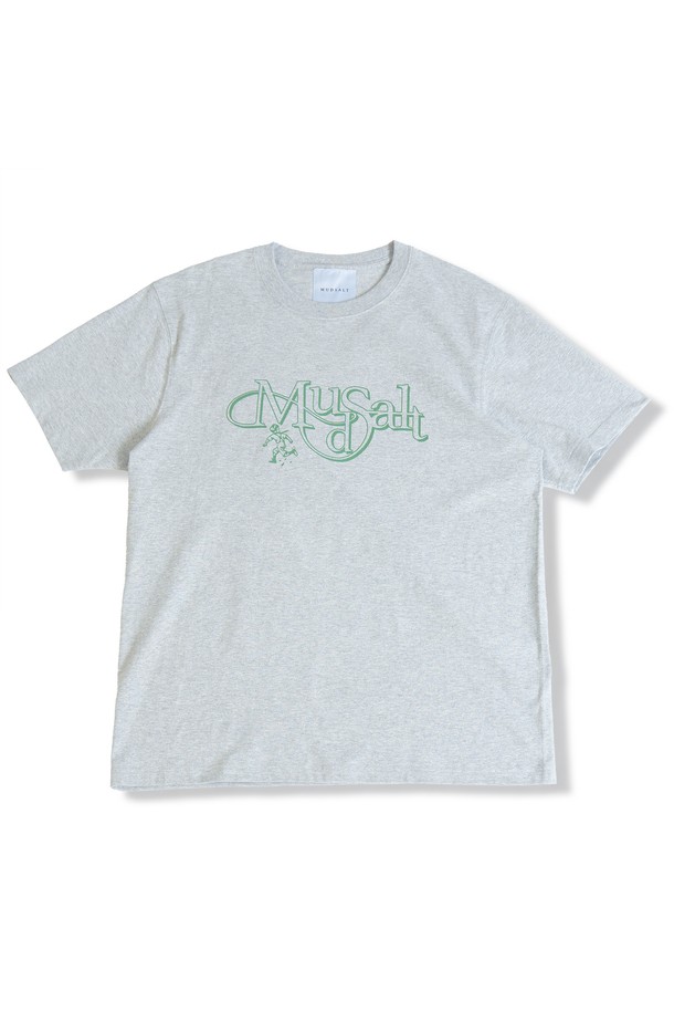 MUDSALT - 반팔티셔츠 - MUDDY PUDDLE HALF T-SHIRTS GRAY