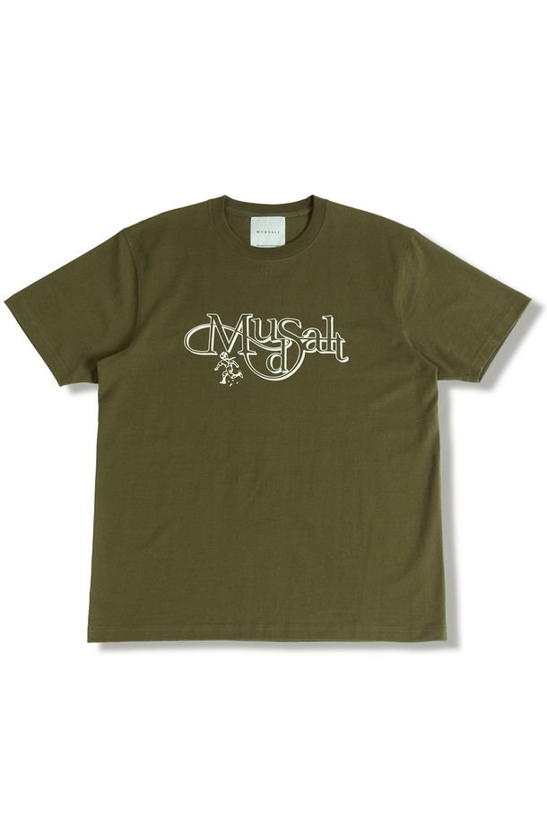 MUDSALT - 반팔티셔츠 - MUDDY PUDDLE HALF T-SHIRTS OLIVE