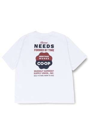 COOP GRAPHIC HALF T-SHIRTS WHITE
