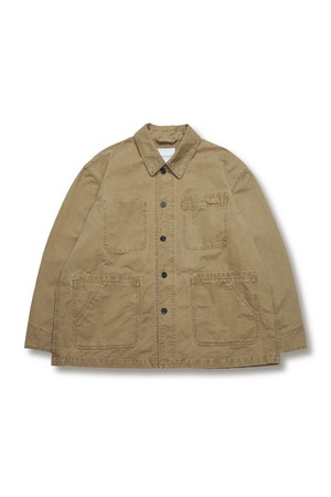 WASHING FRENCH WORK JACKET BEIGE