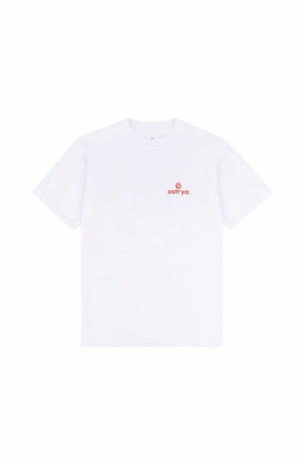 OSTRYA - 반팔티셔츠 - Core Logo Heavy Du-Tee White