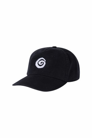 Swirl Logo Five Panels Cap Black