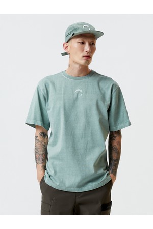 남성 피그먼트 다잉 아크씨 골프 반팔티셔츠 올리브_KHAKI-a