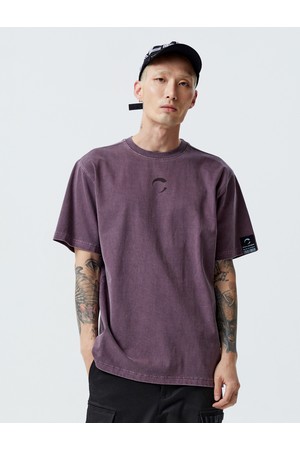 남성 피그먼트 다잉 아크씨 골프 반팔티셔츠 퍼플_PURPLE-a