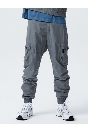 남성 멀티 포켓 카고 골프 팬츠 그레이_GREY-a