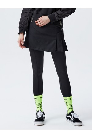 여성 언발란스 플피츠 골프 스커트 블랙_BLACK-a