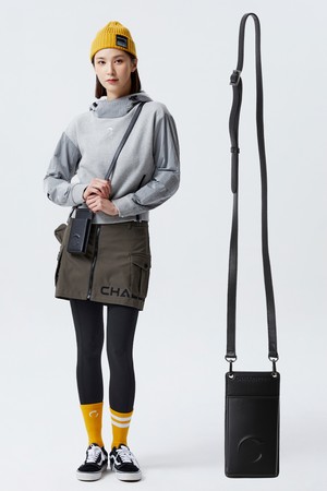 아크씨 가죽 핸드폰 미니백 블랙_BLACK-a