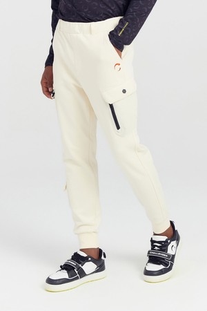 남성 우븐 포켓 저지 골프 조거팬츠 아이보리_IVORY-a