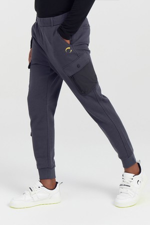 남성 우븐 포켓 저지 골프 조거팬츠 차콜_GREY-a