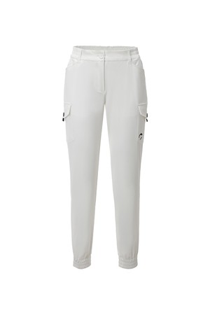 여성 UV차단 냉감 양쪽카고 골프 조거팬츠 화이트_WHITE-a