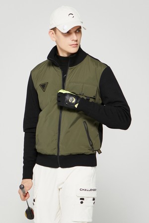 남성 CLGR 씬다운 방풍 골프 스웨터 블랙_BLACK-a