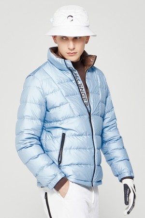남성 씬다운 경량 패딩 골프 점퍼 스카이블루_BLUE-a