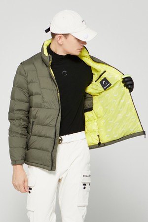 남성 씬다운 경량 패딩 골프 점퍼 카키_KHAKI-a