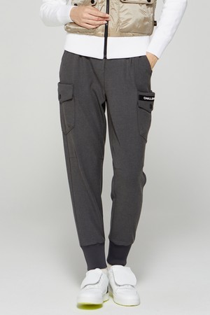 여성 울 라이크라 골프 조거팬츠 다크그레이_GREY-a