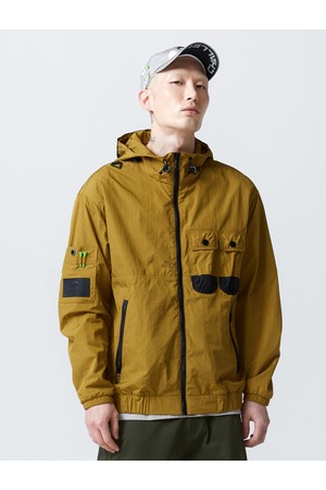 남성 풀집업 골프 점퍼 머스타드_YELLOW-a