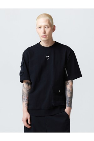 남성 라운드넥 피케 골프 반팔티셔츠 블랙_BLACK-a