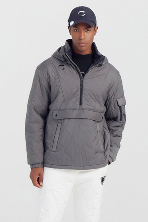 남성 멀티포켓 골프 아노락 그레이_GREY-a