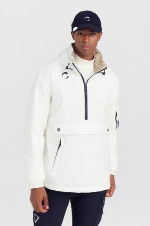 남성 멀티포켓 골프 아노락 오프화이트_WHITE-a