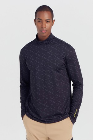 남성 아크씨 모크넥 골프 이너티셔츠 블랙_BLACK-a