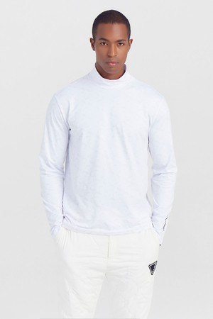 남성 아크씨 모크넥 골프 이너티셔츠 화이트_WHITE-a