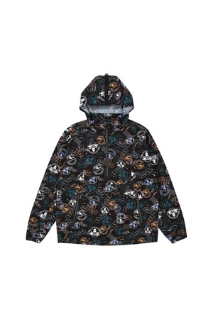 하바나 스탬프 아노락 후드 남성 골프바람막이 블랙_BLACK-a