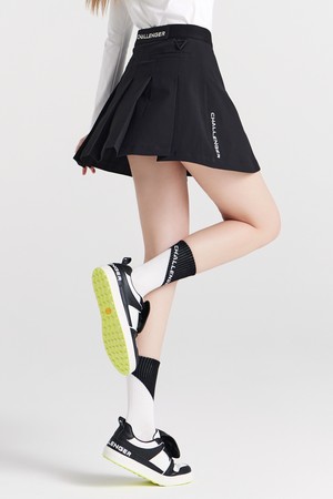 도레이원사 나일론스판 플레어믹스 여성 골프 큐롯스커트 블랙_BLACK-a