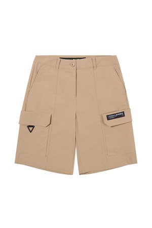 카고포켓 나일론스판 여성 골프 하프팬츠 카멜_CAMEL-a