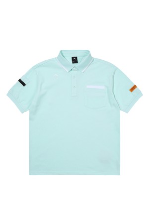 CP혼방 소매포켓 카라넥 남성 골프 반팔티셔츠 라이트그린_GREEN-a