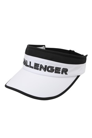 로고플레이 배색포인트 와이어챙 여성 골프썬캡 화이트_WHITE-a